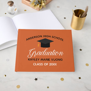 Livro De Visitas Álbum de Autógrafos de Formatura Laranja 2026
