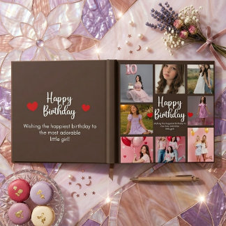 Livro De Visitas Álbum de Memórias de Aniversário Personalizado par