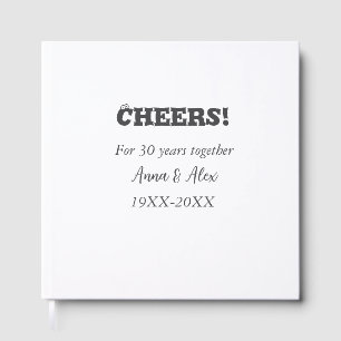 Livro De Visitas Alegra-se a 30 anos juntos, aniversários, adicione