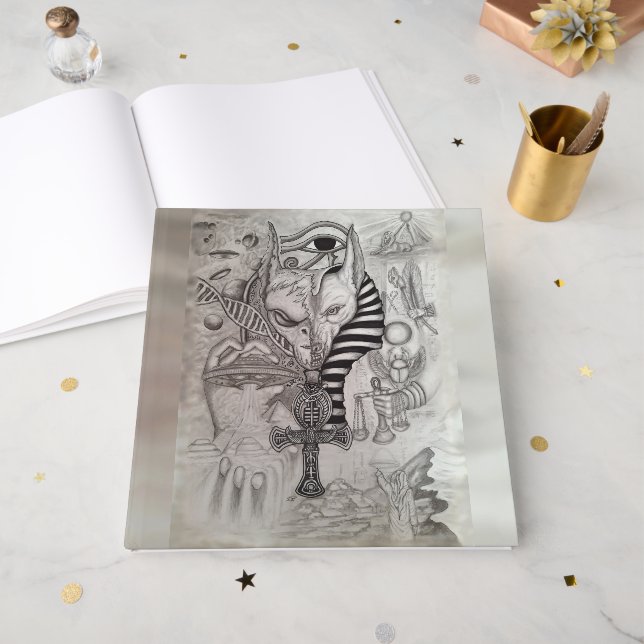 Livro De Visitas Aliens Antigos, Anubis (Frente aberta)