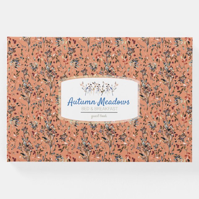 Livro De Visitas Aluguel de férias Elegante Laranja de Berries (Frente)