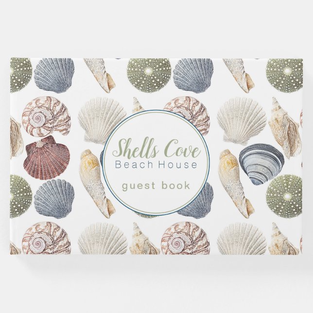 Livro De Visitas Aluguel de praia com várias cores (Frente)