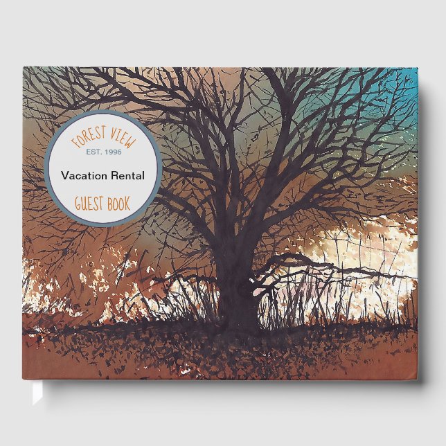 Livro De Visitas Aluguer De Arte De Árvore Paisagista (Frente)