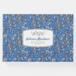 Livro De Visitas Aluguer De Férias Elegantes Azuis De Berries