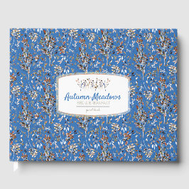 Livro De Visitas Aluguer De Férias Elegantes Azuis De Berries