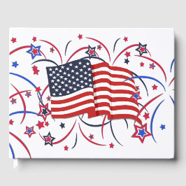Livro De Visitas American Flag e Fireworks Gala