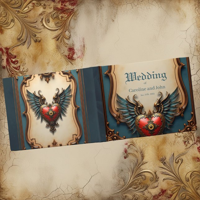 Livro De Visitas Amor eterno, elegância surreal no estilo steampunk (Criador carregado)