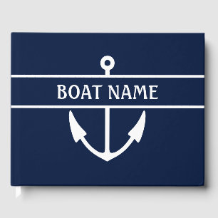Livro De Visitas Âncora do nome do barco