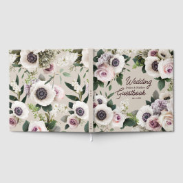 Livro De Visitas Anêmona Branca em Pálida Perfeitamente