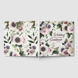 Livro De Visitas Anêmona Branca na Neve Branca