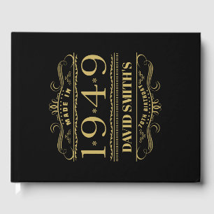 Livro De Visitas Aniversário 1949 personalizado do 70
