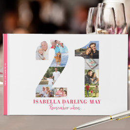 Livro De Visitas aniversário de 21 anos Lembre-se quando ... Colage