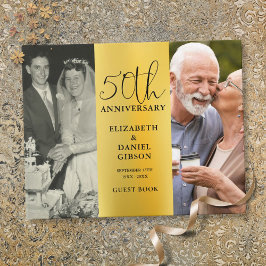 Livro De Visitas Aniversário de 50 anos de Casamento Aniversário Do