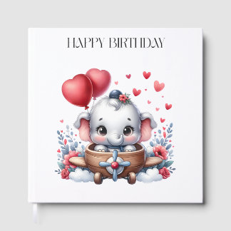 Livro De Visitas Aniversário do Elefante Voador