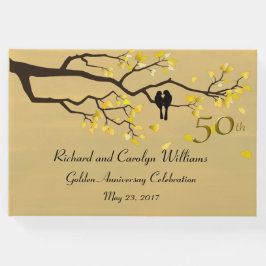 Livro De Visitas Aniversário do Ouro das aves