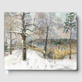 Livro De Visitas aquarela da ponte de inverno