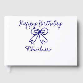 Livro De Visitas Arco Azul CUTIE ADICIONAR NOME BABY feliz aniversá