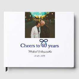 Livro De Visitas Arco azul grita 40 anos de casamento