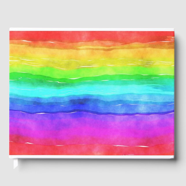 Livro De Visitas Arco-Íris Pintado (Frente)