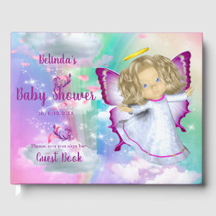 Livro De Visitas Arcos-íris, Nuvens Fluffy e Bebê-Bebê-Borboleta