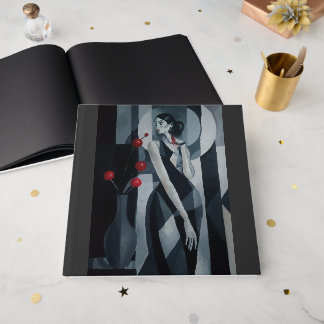 Livro de Visitas Art Déco Mulher Pulso Silencioso