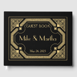 Livro De Visitas Art Deco Weding Guest Book