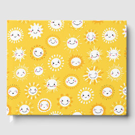 Livro De Visitas Arte de desenho do sol sorridente