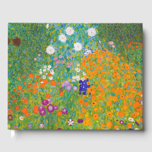 Livro De Visitas Arte Floral de Jardim de Campo de Gustav Klimt Vin