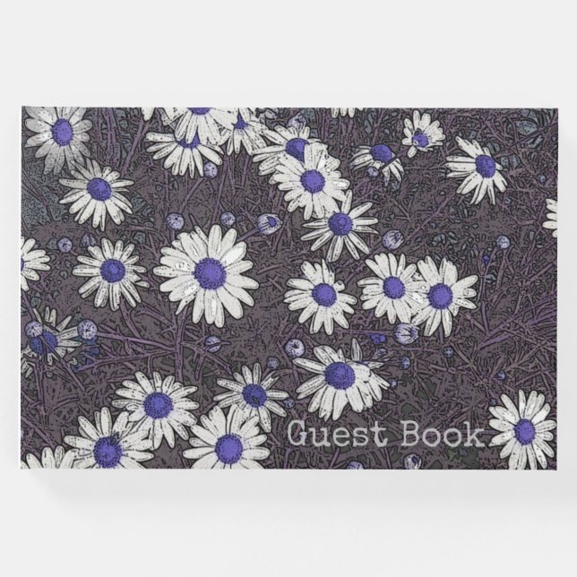 Livro De Visitas Artsy Daisies Guest Book (Frente)