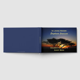 Livro De Visitas Árvore solitária de Acácia ao Nascer do Sol, Celeb