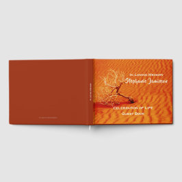 Livro De Visitas Árvore solitária na Areia Vermelha do Deserto, Cel