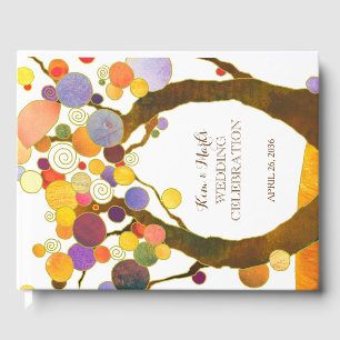 Livro De Visitas Árvores de amor rústicas modernas que Wedding