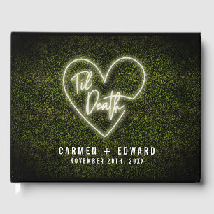Livro De Visitas Até o casamento branco do Boxwood do sinal de né