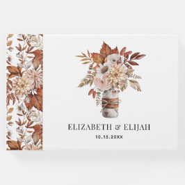 Livro De Visitas Autumn Fall Floral Terracotta Wedding