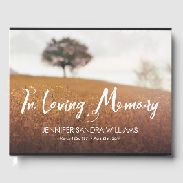 Livro De Visitas Autumn Meadow In Loving Memory