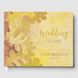 Livro De Visitas Autumn Oak Deixa Casamento