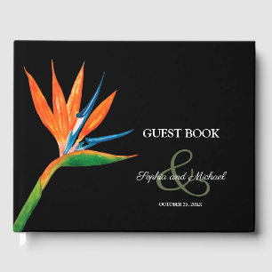 Livro De Visitas Ave de Aquarela de Casamento Paraíso