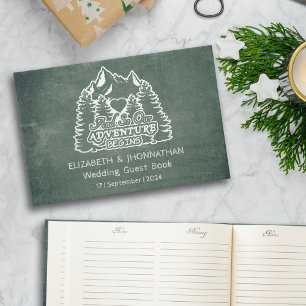 Livro De Visitas Aventura Rústica Começa Casamentos Verde