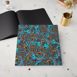 Livro De Visitas Axolote Azteca Xolotl Padrão Tribal mitologia boho