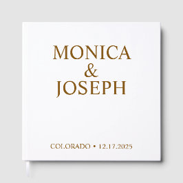 Livro de Visitas Azul Céu Empoeirado Presente, Lux