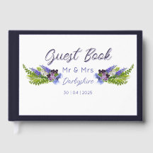 Azul e roxo floral 