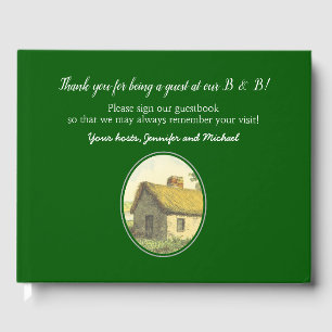 Livro De Visitas B simples, liso e Guestbook de B