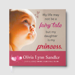 Livro De Visitas Baby Girl Announcement Guest Book | Personalized