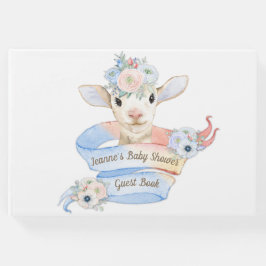 Livro De Visitas Baby Lamb Azul Cor-de-rosa Sexo Revolução Neutra