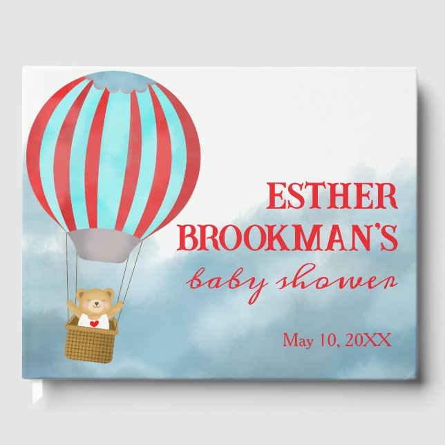 Livro De Visitas Baby Over the Clouds is Coming Guest Book (Frente)