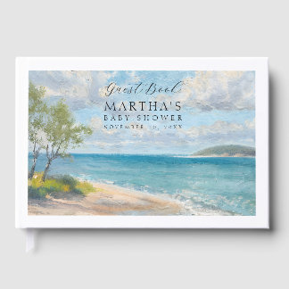 Livro De Visitas Baby's First Voyage Nautical Guest Book