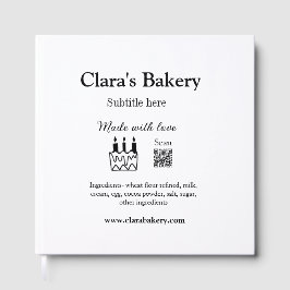 Livro De Visitas Bagaço de padaria adiciona ingredientes feitos com