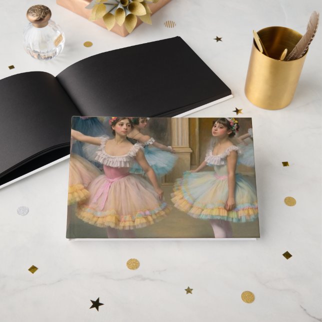 Livro De Visitas Bailarines detrás del escenario (Frente aberta)