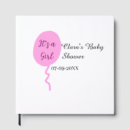 Livro De Visitas Balão cor-de-rosa é uma data de adição de nome de