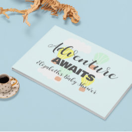 Livro De Visitas Balão de ar quente Sexo Chá de fraldas neutro